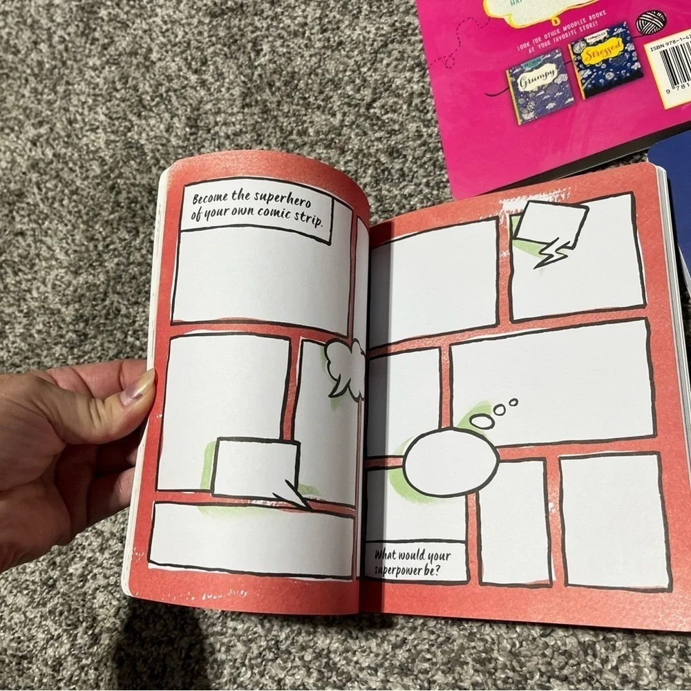 Set of 3 Moodles Books Grumpy, Happy & Stressed Doodle Your Mood Coloring Books